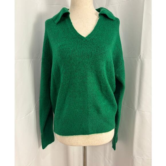 NWT Michael Stars Stevie Collar V-Neck Pullover - XSP - Picture 1 of 7